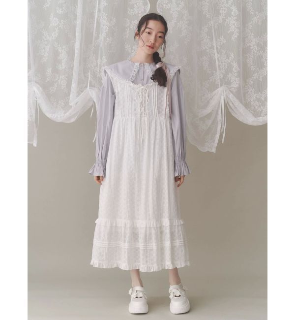 merry jenny「サテンフリルブラウス」|シャツ・ブラウス|