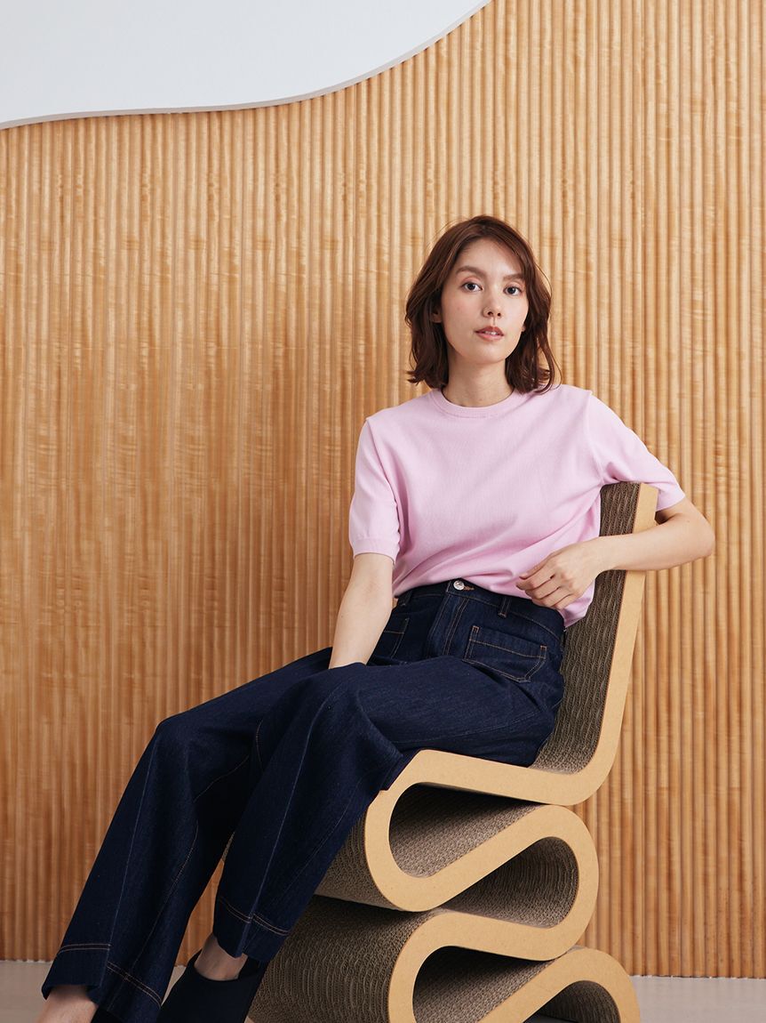 Mila Owen「パッチポケットデザインシガレットデニムパンツ」|デニム|