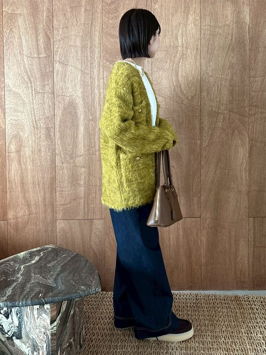 Mila Owen「パッチポケットデザインシガレットデニムパンツ」|デニム|