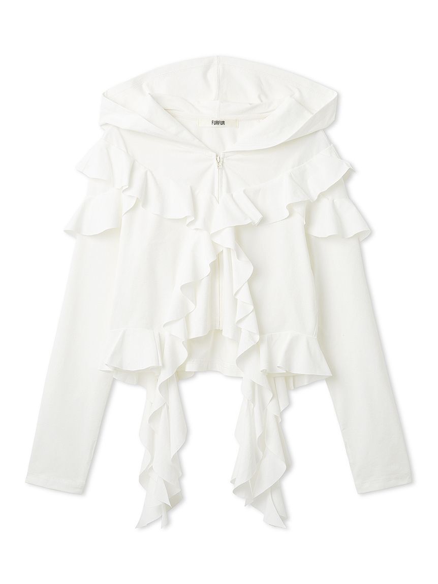 FURFUR「【UVカット】フリルパーカー」|パーカー|