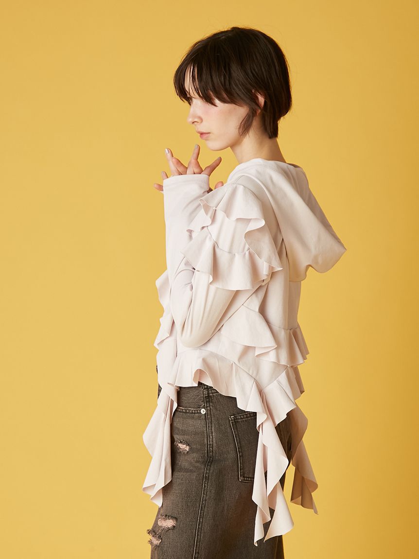 FURFUR「【UVカット】フリルパーカー」|パーカー|