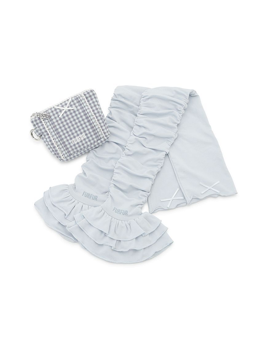 FURFUR「【UVカット】フリルアームカバー&ポーチセット」|手袋|