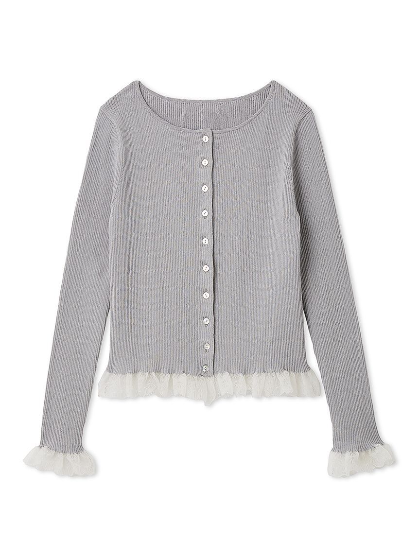 FURFUR「【UVカット】トリミングリブカーディガン【WEB限定カラー】」|カーディガン|