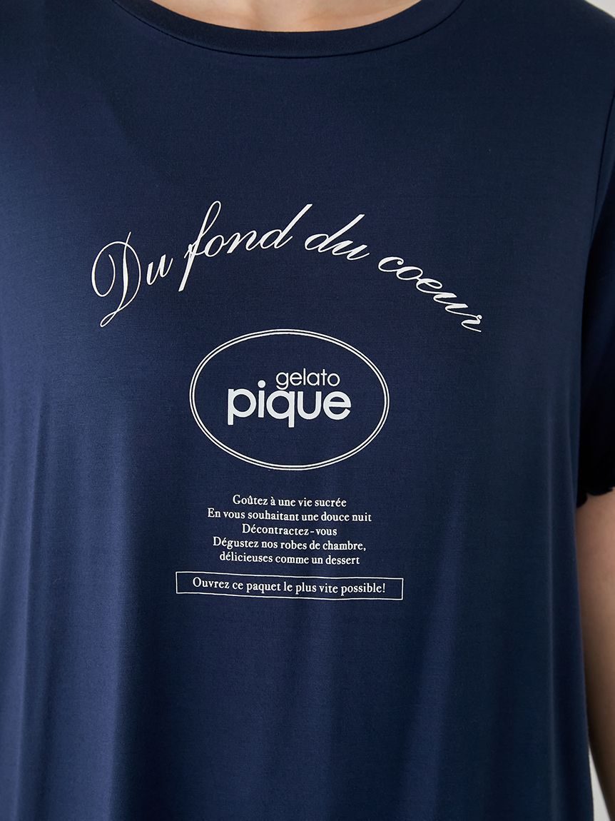 gelato pique「レーヨンロゴメローTシャツ」|ルームウェア|