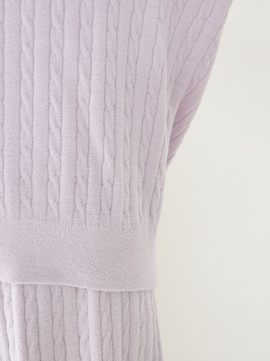 gelato pique「スムーズィーliteアランカーディガン」|ルームウェア|