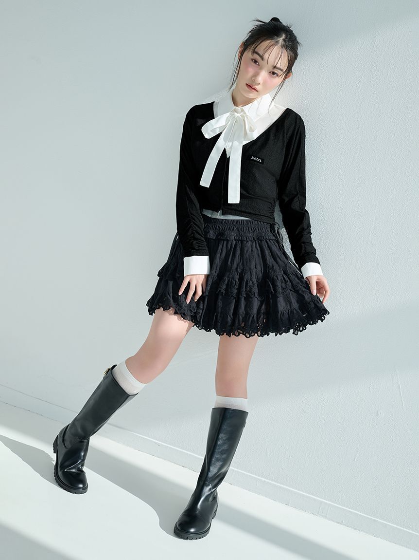 SNIDEL「【WEB限定/LUMISHADE】UVボレロカーディガン」|カーディガン|