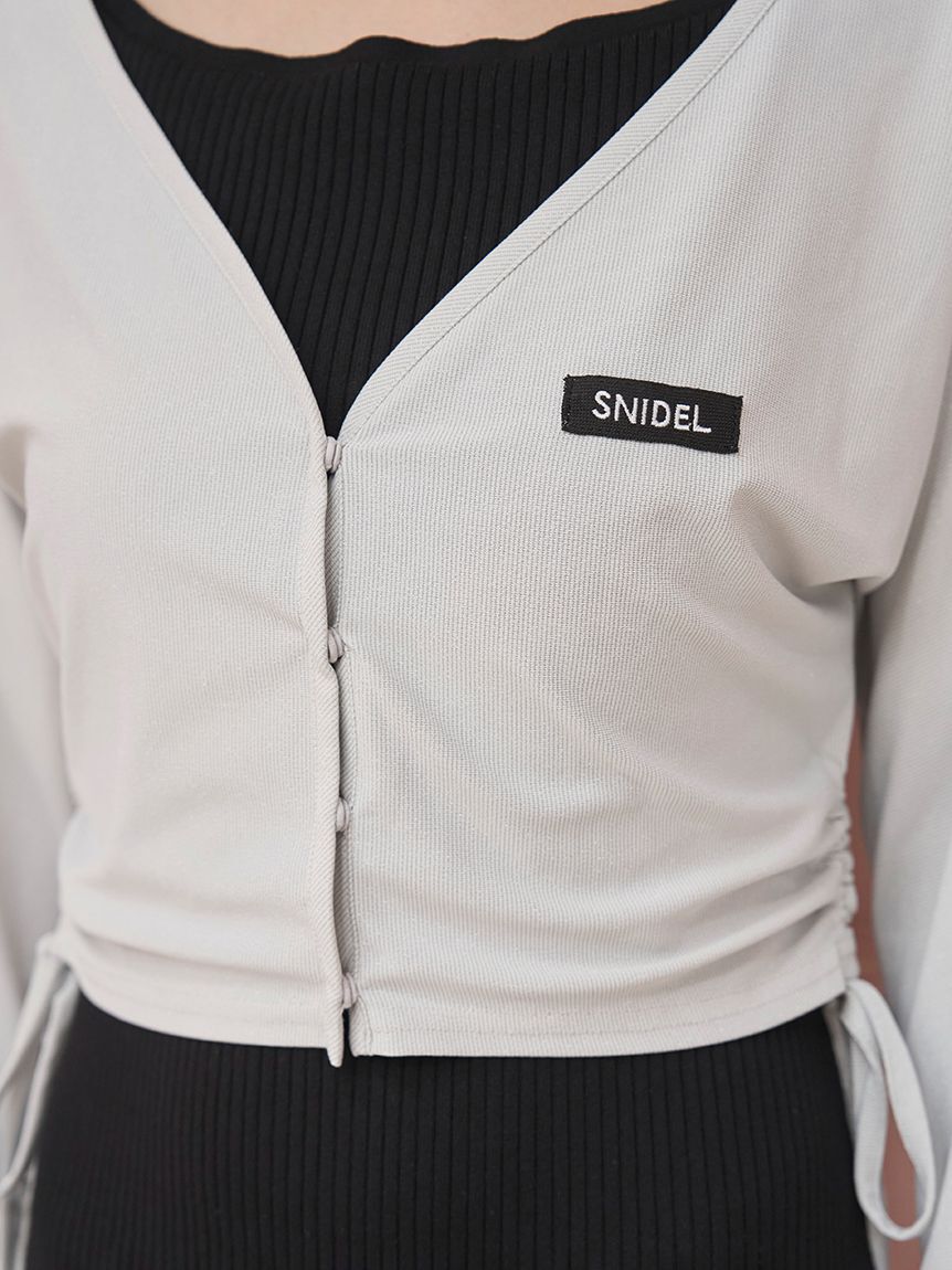 SNIDEL「【WEB限定/LUMISHADE】UVボレロカーディガン」|カーディガン|