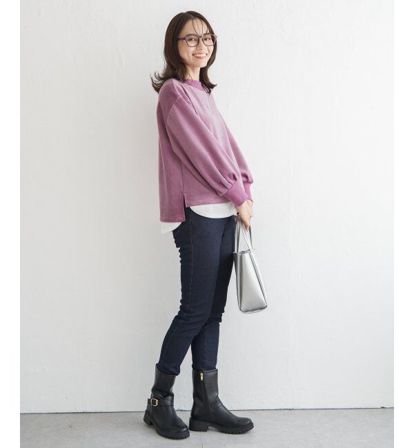 ikka「ベロアコールフェイクプルオーバー」|その他|