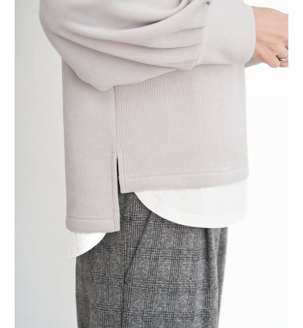 ikka「ベロアコールフェイクプルオーバー」|その他|