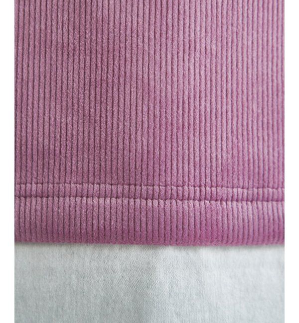 ikka「ベロアコールフェイクプルオーバー」|その他|