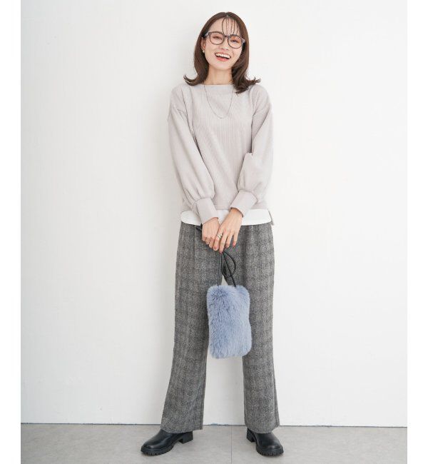 ikka「ベロアコールフェイクプルオーバー」|その他|