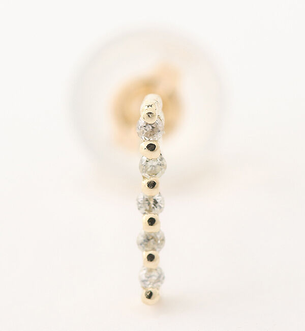  「ダイヤモンド ライン ピアス | K10YG〈世界最小〉」|ピアス|