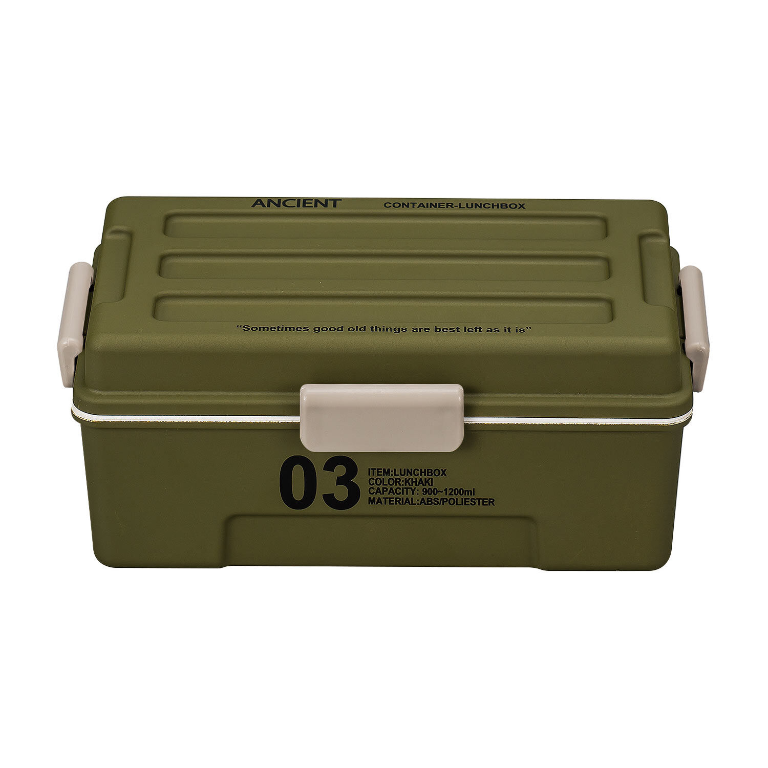 BACKYARD FAMILY「弁当箱 ストレージ STORAGE ランチボックス ランチ 弁当 男子 メンズ 大容量 1段 通販」|食器・キッチングッズ|グリーン1