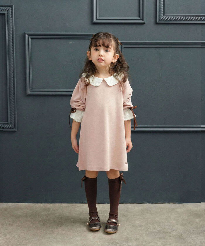 BACKYARD FAMILY「rora ワンピース 通販 ローラ リリ キッズワンピース キッズ 女の子 長袖 襟付き」|その他|