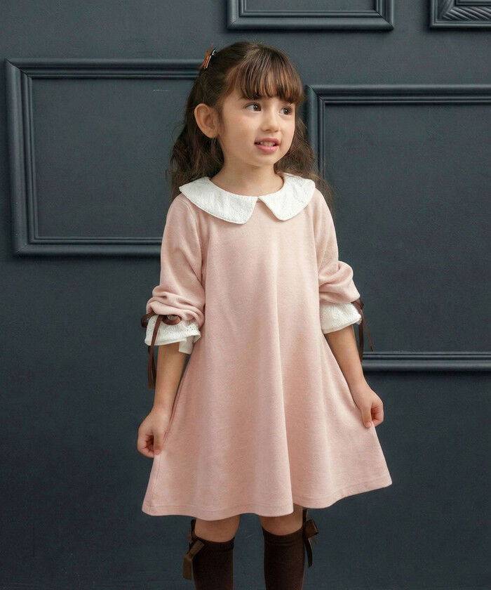 BACKYARD FAMILY「rora ワンピース 通販 ローラ リリ キッズワンピース キッズ 女の子 長袖 襟付き」|その他|