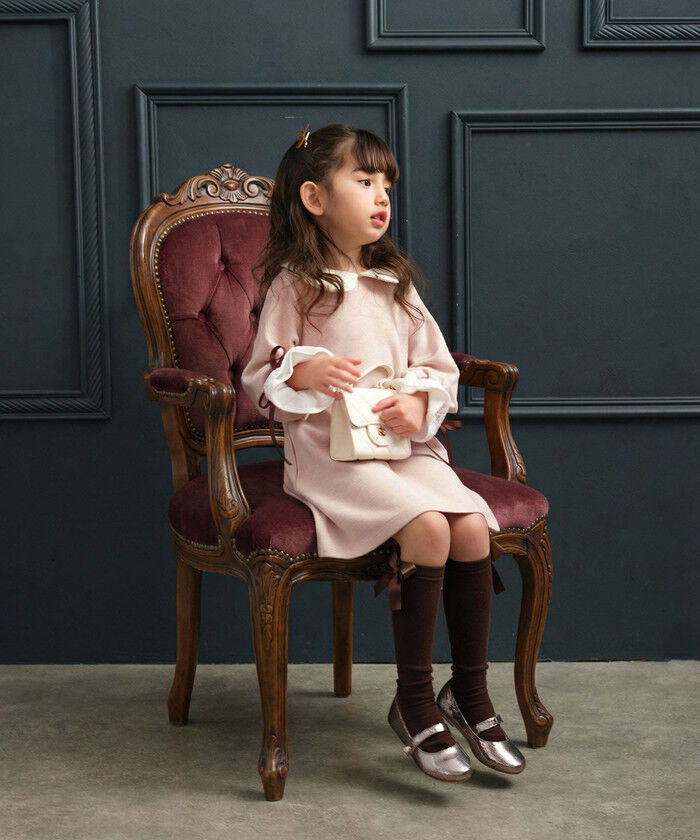 BACKYARD FAMILY「rora ワンピース 通販 ローラ リリ キッズワンピース キッズ 女の子 長袖 襟付き」|その他|