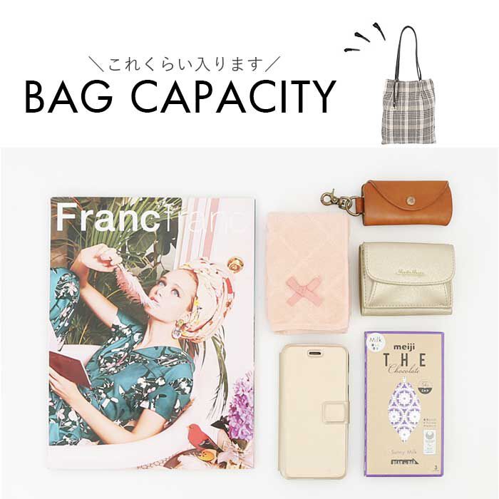 BACKYARD FAMILY「coocoトートバッグ 通販 クーコ バッグ トート A4 縦 チェック柄 肩掛けバッグ」|トートバッグ|