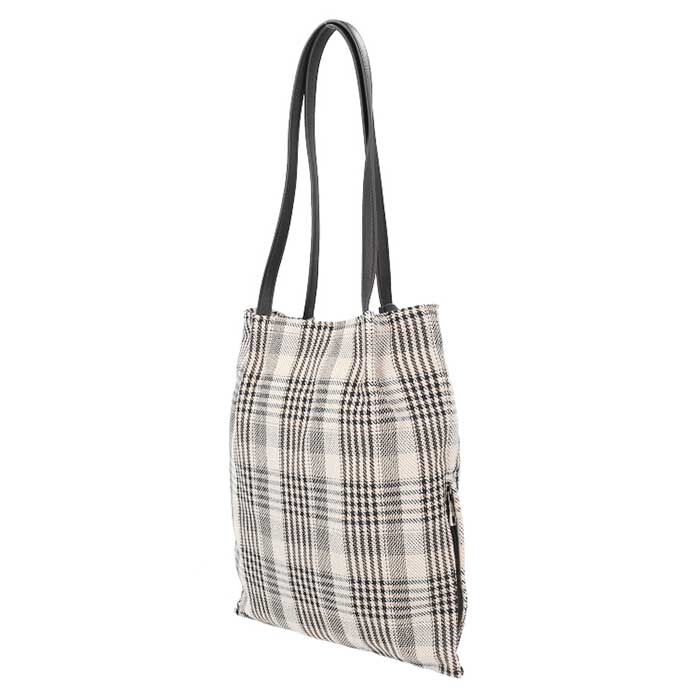 BACKYARD FAMILY「coocoトートバッグ 通販 クーコ バッグ トート A4 縦 チェック柄 肩掛けバッグ」|トートバッグ|
