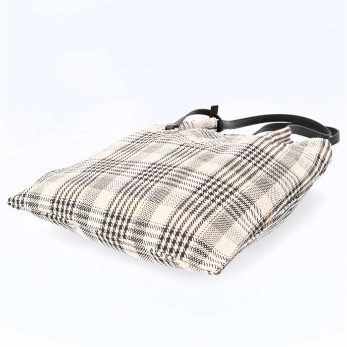 BACKYARD FAMILY「coocoトートバッグ 通販 クーコ バッグ トート A4 縦 チェック柄 肩掛けバッグ」|トートバッグ|