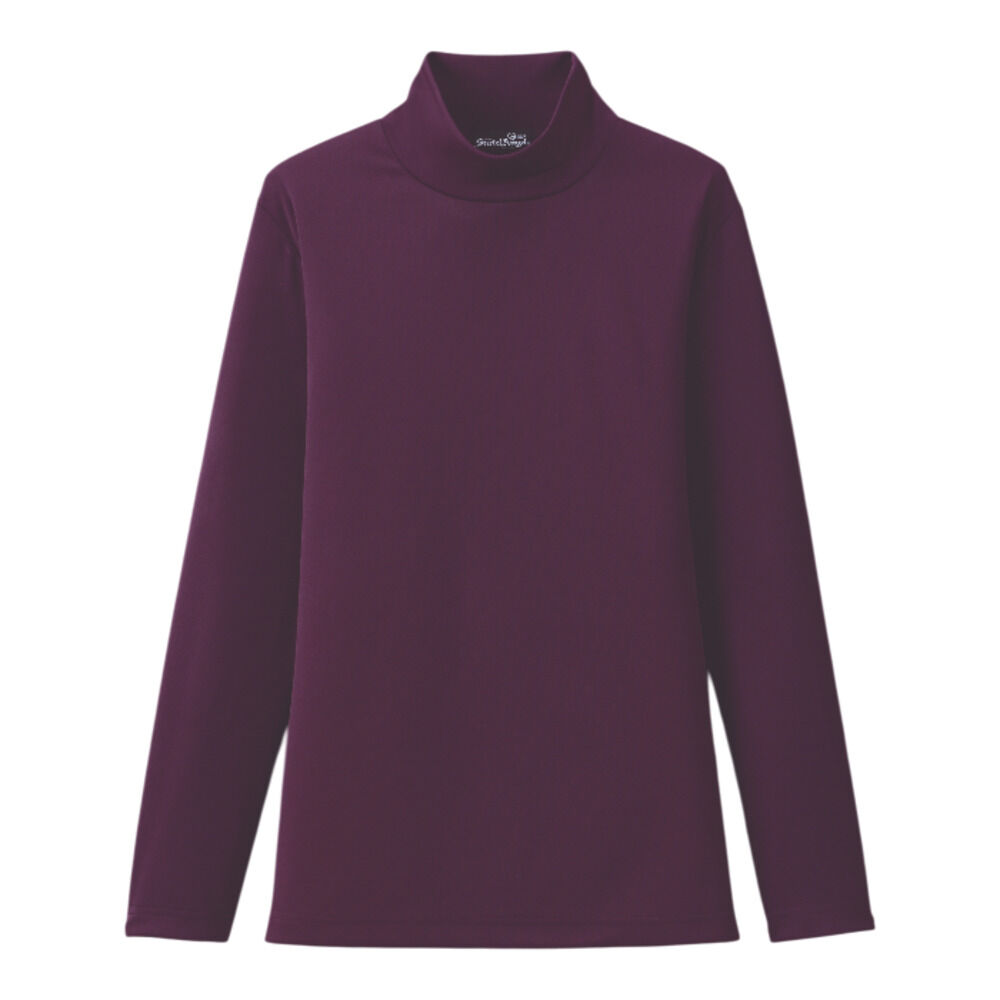 BACKYARD FAMILY「ハイネック レディース 通販 タートルネック プルオーバー カットソー 長袖 tシャツ トップス」|Tシャツ・カットソー|パープル1