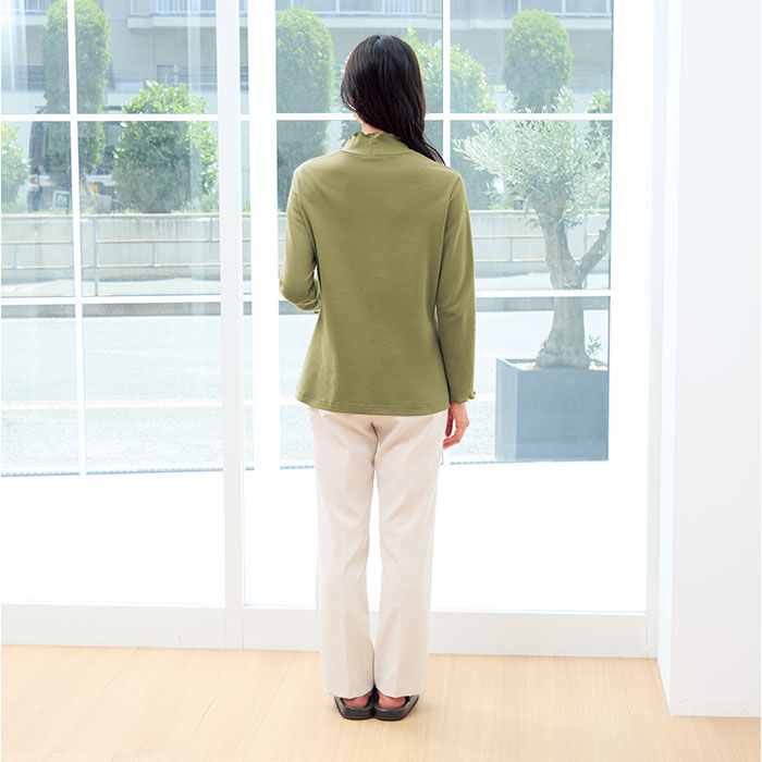 BACKYARD FAMILY「タートルプルオーバー 通販 タートルネック ハイネック プルオーバー カットソー 長袖 tシャツ」|Tシャツ・カットソー|