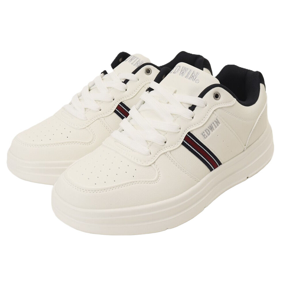 BACKYARD FAMILY「スニーカー エドウィン おしゃれ 通販 EDWIN シューズ メンズ 靴 ウォーキングシューズ」|スリッポン|ホワイト1