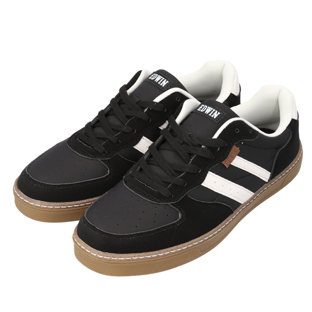 BACKYARD FAMILY「スニーカー エドウィン メンズ 通販 EDWIN シューズ おしゃれ 靴 カジュアルシューズ」|スリッポン|ブラック1