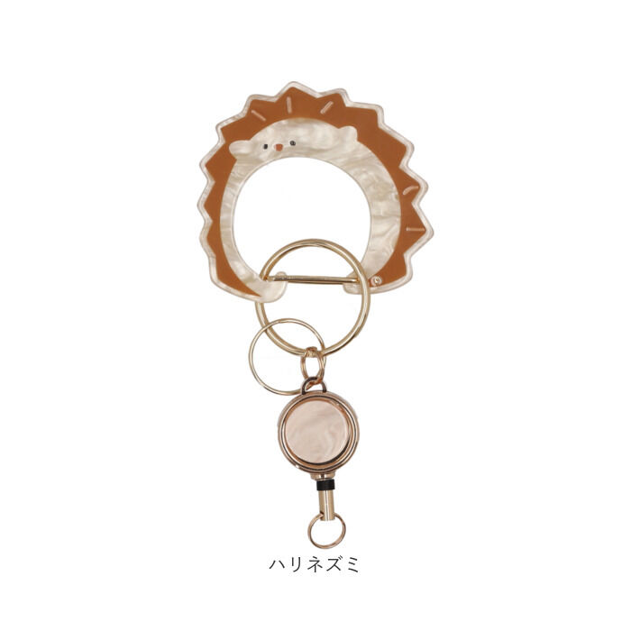 BACKYARD FAMILY「カルビナ 通販 アニマル アニマルカルビナ リール付きカルビナ リール付き バッグチャーム」|チャーム・キーホルダー|