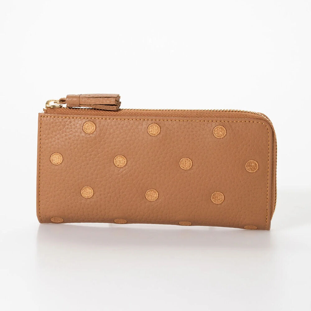 BACKYARD FAMILY「ペルケ 財布 perche 08-06-02978 通販 長財布 L字ファスナー 長サイフ 薄型」|コインケース|ブラウン1