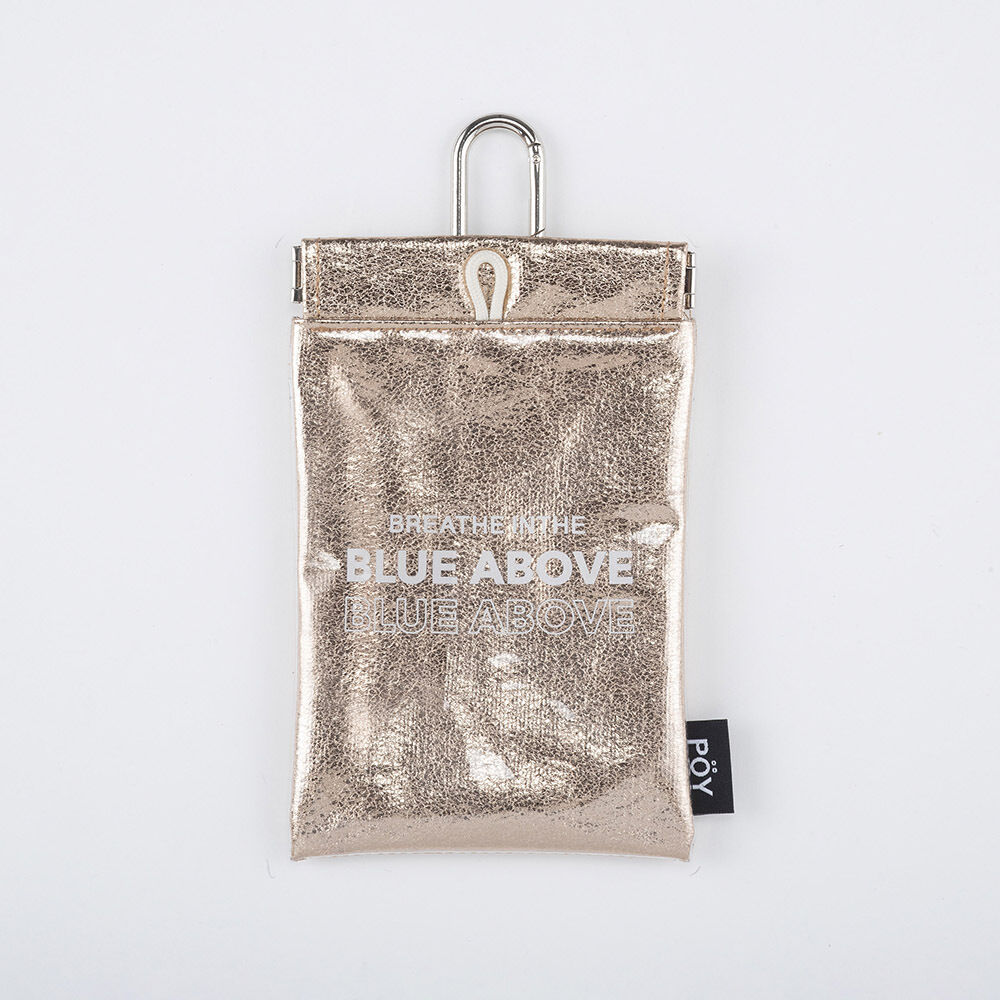 BACKYARD FAMILY「POY ゴミ箱 ポーチ 通販 ゴミ箱ポーチ 携帯ゴミ箱 ミニポーチ 小物入れ トラッシュポーチ」|ポーチ|ゴールド1