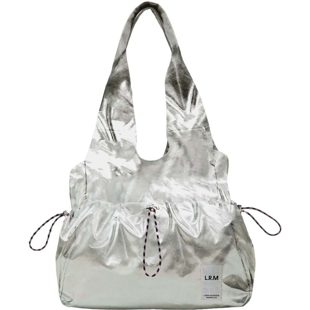 BACKYARD FAMILY「LRM バッグ RK-1176 通販 トートバッグ トートバック 肩掛けバッグ ファスナー付き」|トートバッグ|シルバー1