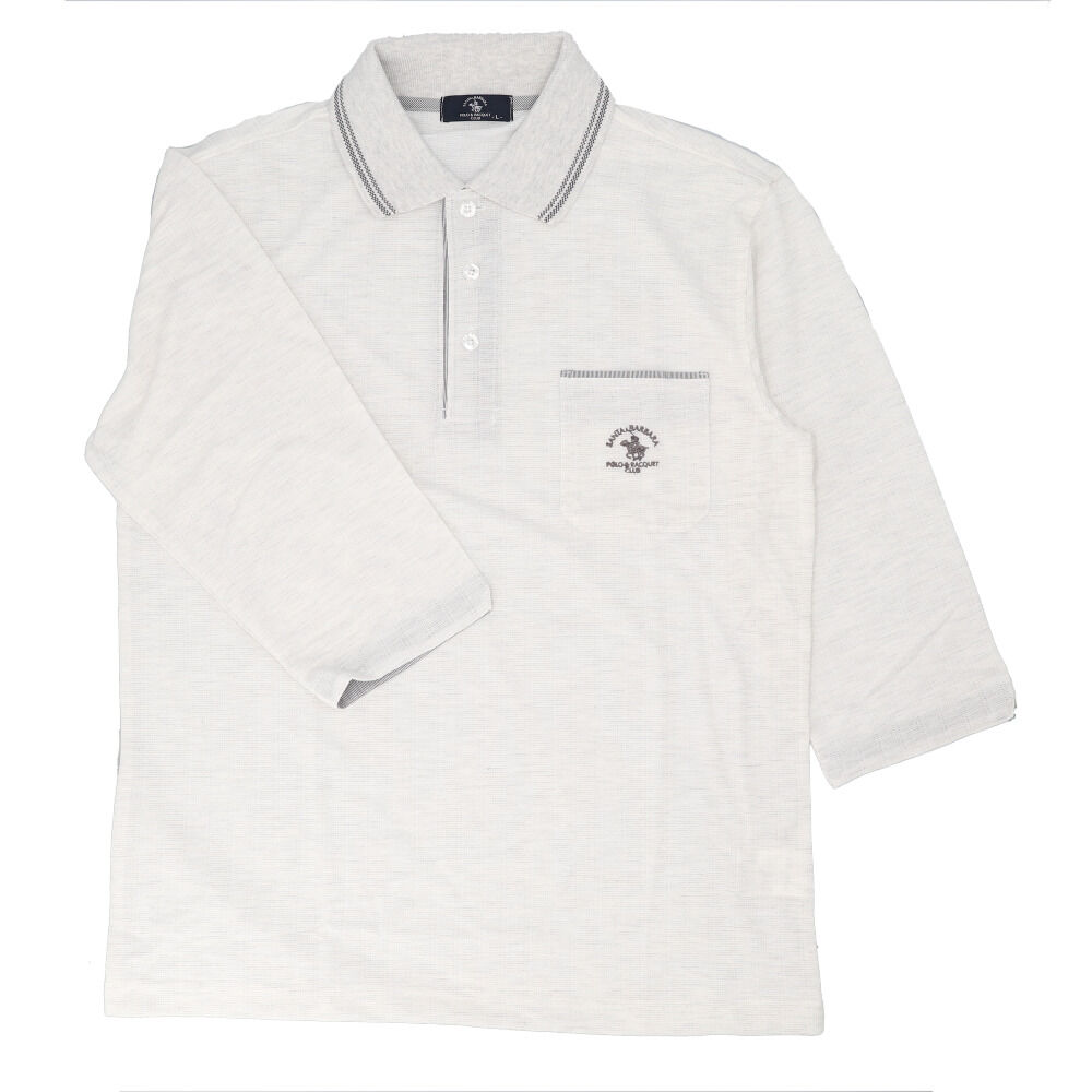 BACKYARD FAMILY「ポロシャツ 7分袖 メンズ 通販 SANTA BARBARA サンタバーバラ ゴルフウェア」|その他|ホワイト1