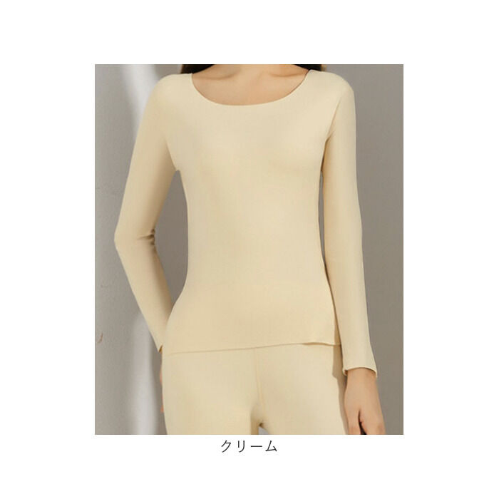 BACKYARD FAMILY「発熱インナー 長袖 通販 インナーシャツ 下着シャツ あったかインナー 肌着 あったか」|インナー|