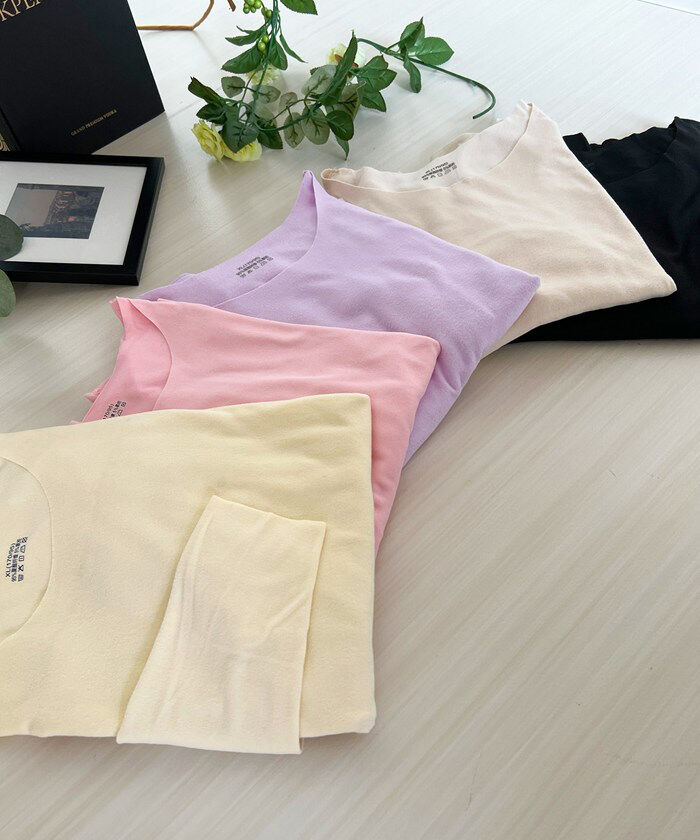 BACKYARD FAMILY「発熱インナー 長袖 通販 インナーシャツ 下着シャツ あったかインナー 肌着 あったか」|インナー|