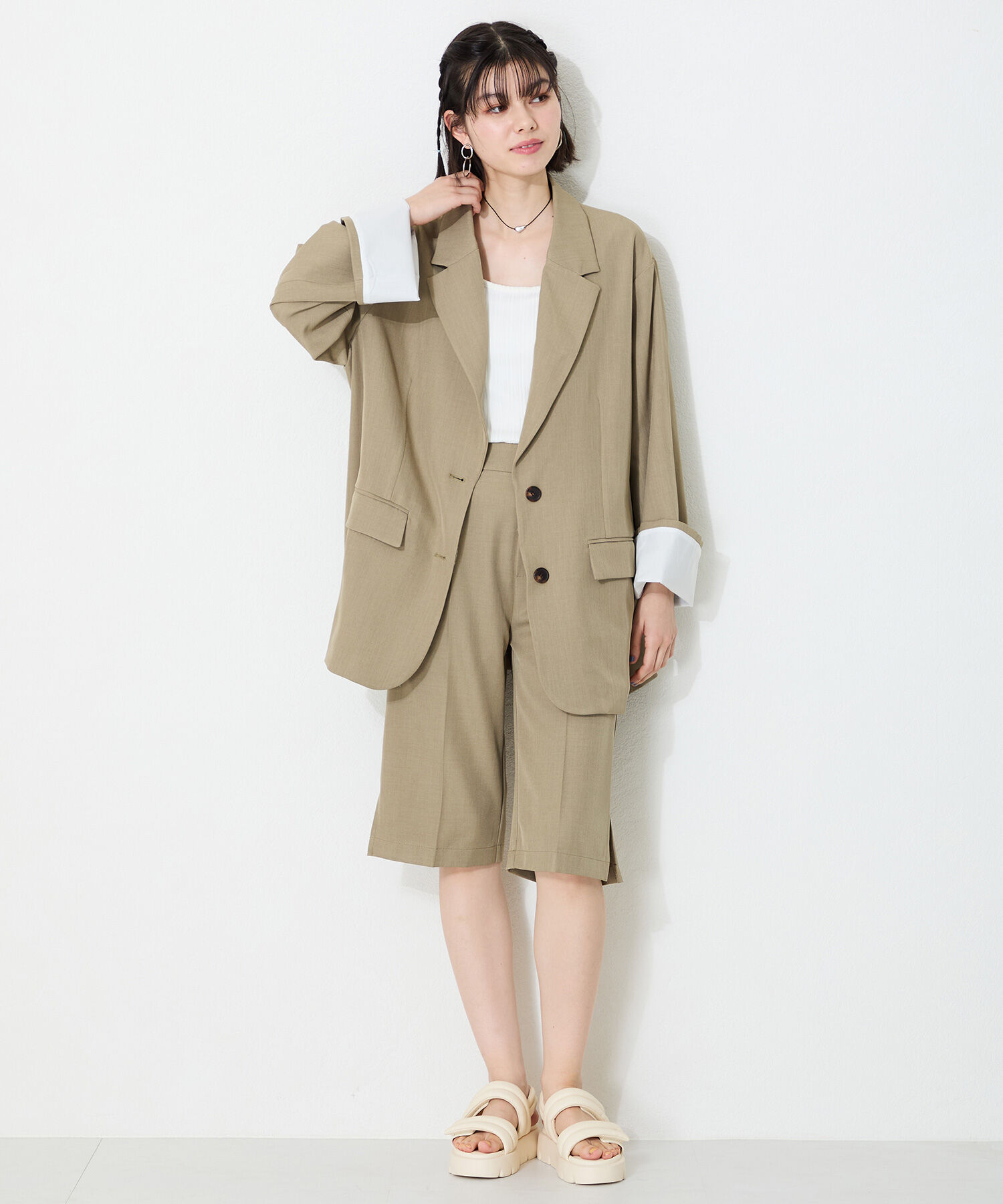 ORiental TRaffic「パデットダブルベルト厚底サンダル/51202 サンダル 人気 トレンド 売れてる」|サンダル|