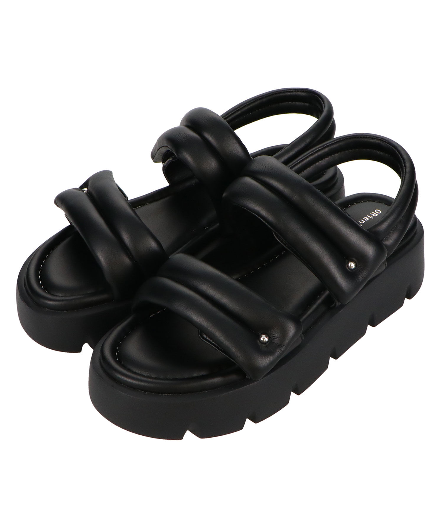 ORiental TRaffic「パデットダブルベルト厚底サンダル/51202 サンダル 人気 トレンド 売れてる」|サンダル|