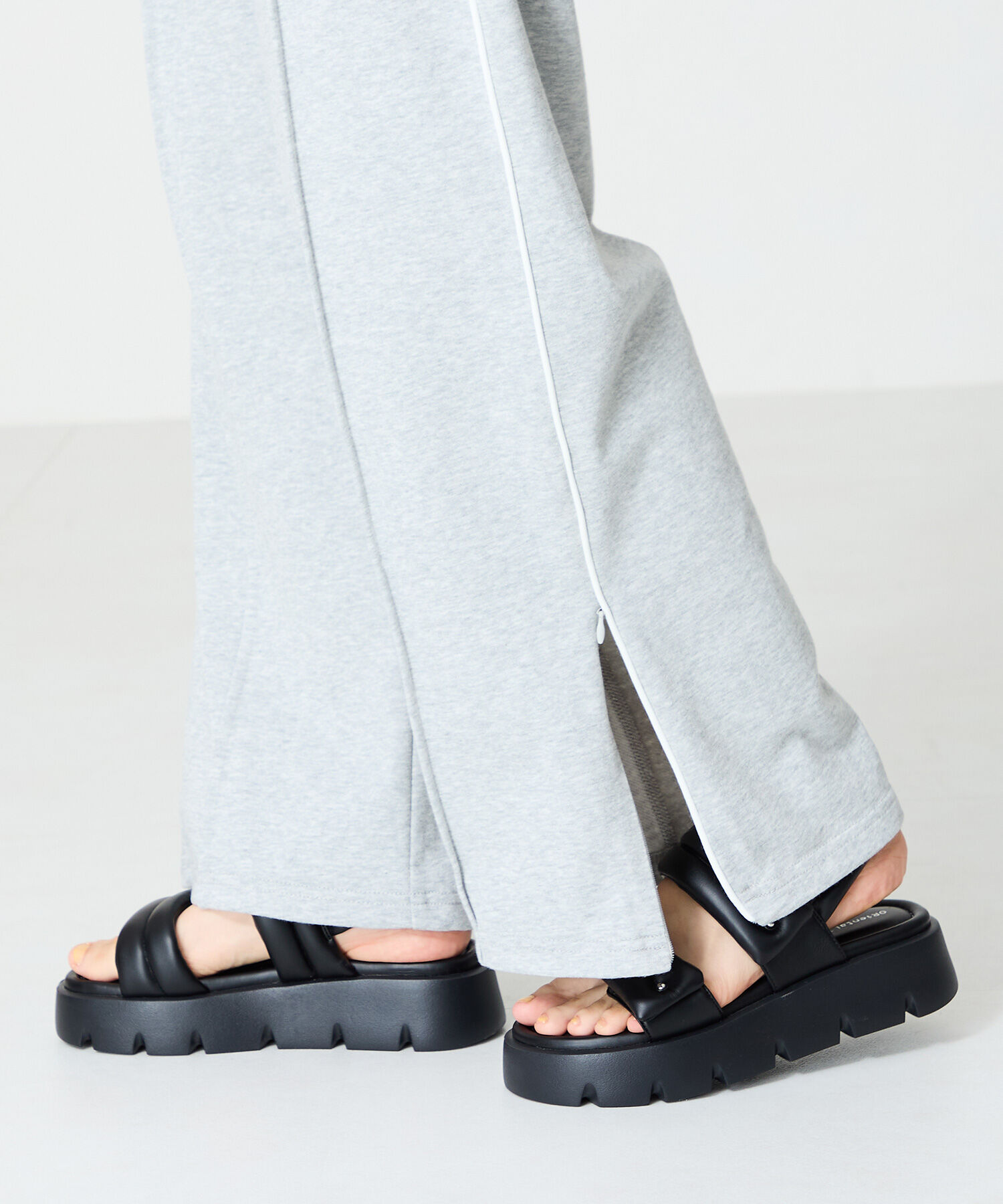 ORiental TRaffic「パデットダブルベルト厚底サンダル/51202 サンダル 人気 トレンド 売れてる」|サンダル|