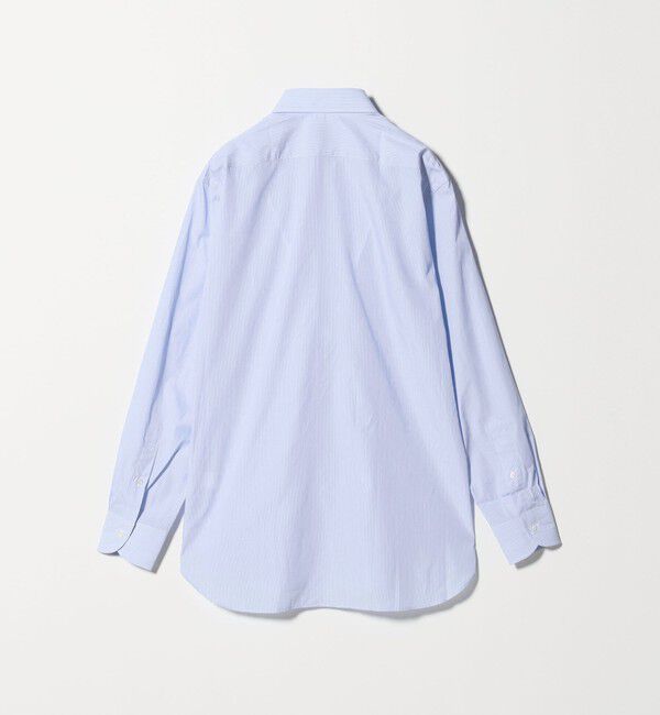 UNITED ARROWS「ALBINI ピンストライプ ラウンド レギュラーカラーシャツ」|シャツ・ブラウス|