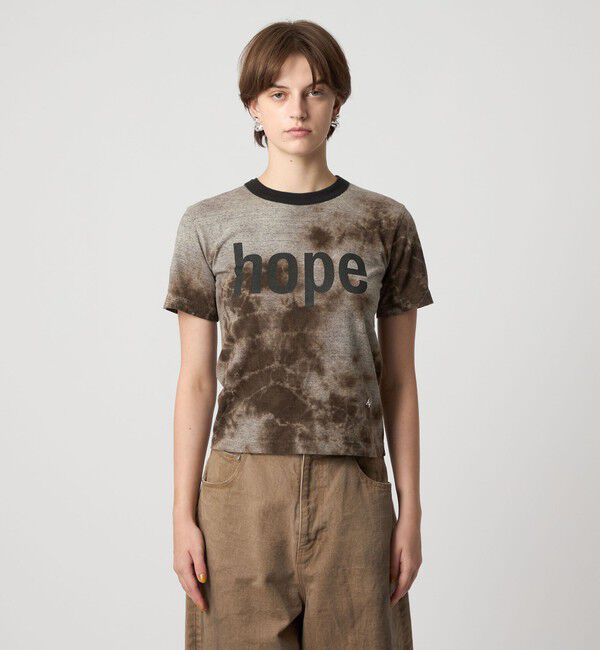 ASTRAET「＜FilMelange for ASTRAET＞ムラ プリント リンガーTシャツ」|Tシャツ・カットソー|