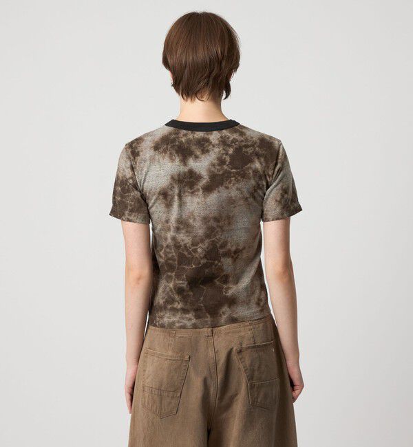 ASTRAET「＜FilMelange for ASTRAET＞ムラ プリント リンガーTシャツ」|Tシャツ・カットソー|