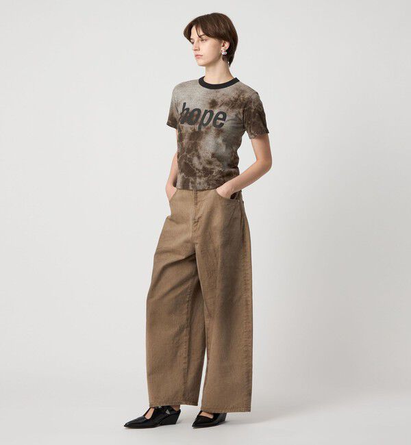 ASTRAET「＜FilMelange for ASTRAET＞ムラ プリント リンガーTシャツ」|Tシャツ・カットソー|