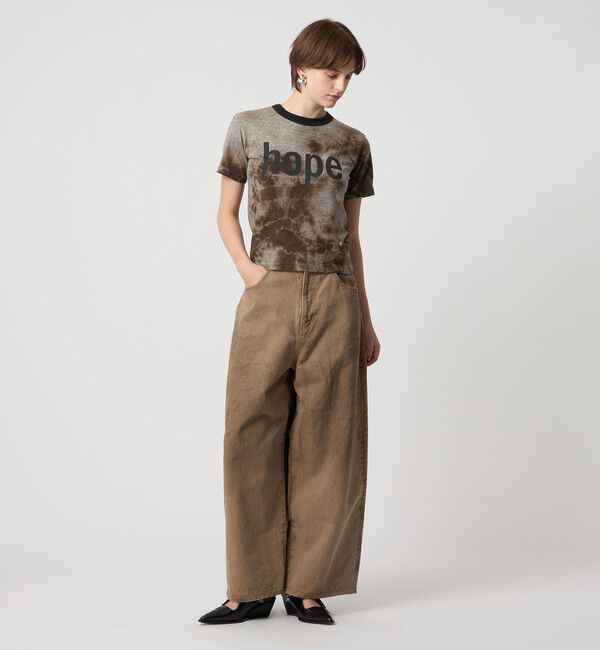 ASTRAET「＜FilMelange for ASTRAET＞ムラ プリント リンガーTシャツ」|Tシャツ・カットソー|