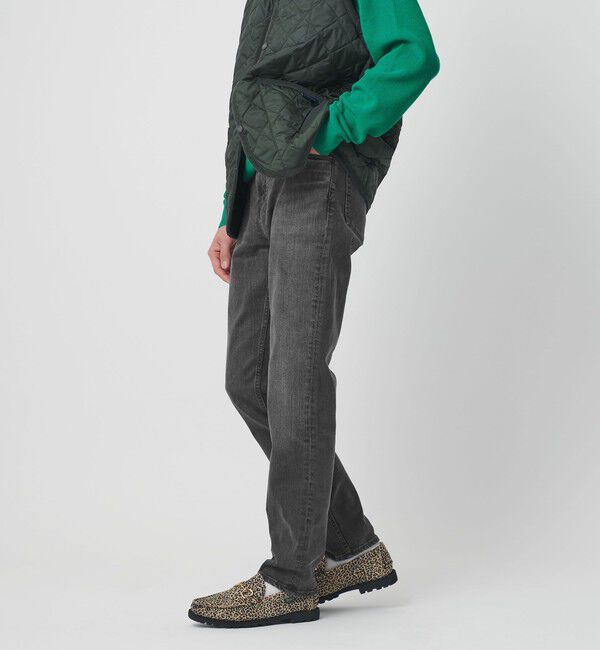 UNITED ARROWS「カイハラデニム ブラック スリムテーパード」|デニム|