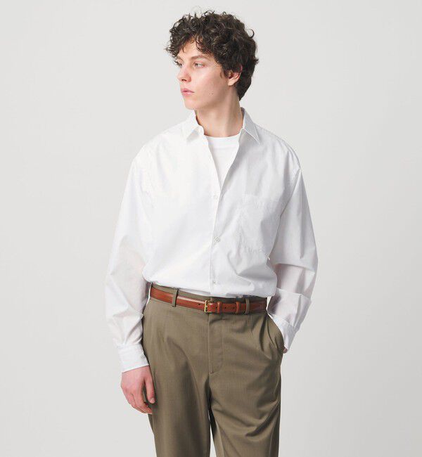 UNITED ARROWS「カリビアーナミルズ ポプリン レギュラーカラーシャツ」|シャツ・ブラウス|