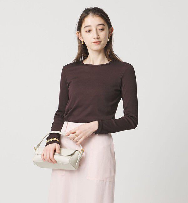 UNITED ARROWS「コットン テレコ クルーネック カットソー」|Tシャツ・カットソー|