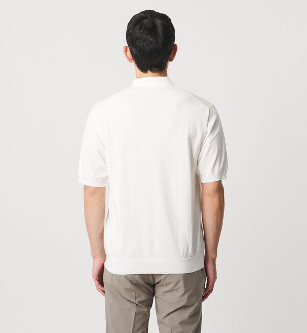 UNITED ARROWS「ショートスリーブ ニットポロシャツ UA COZY ウォッシャブル 抗菌防臭」|ニット・セーター|