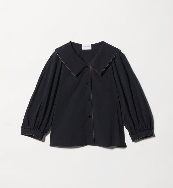 UNITED ARROWS「ビック カラー ブラウス ‐ウォッシャブル‐」|シャツ・ブラウス|BLACK