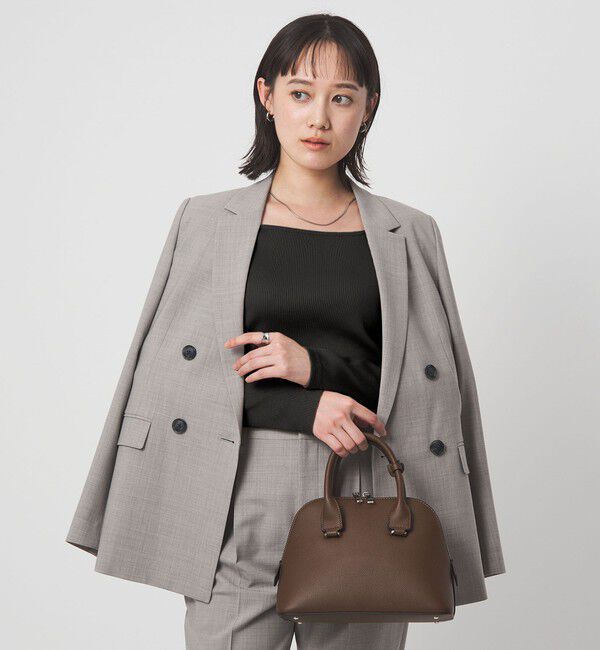 UNITED ARROWS green label relaxing「ブライトリブ スクエアネック ロングスリーブ カットソー」|Tシャツ・カットソー|