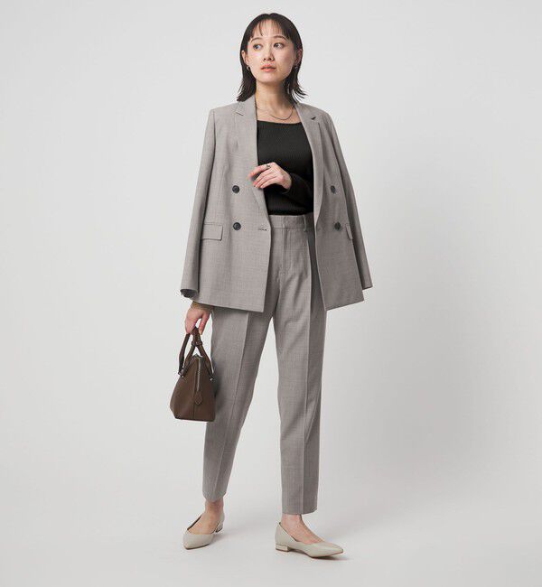 UNITED ARROWS green label relaxing「ブライトリブ スクエアネック ロングスリーブ カットソー」|Tシャツ・カットソー|