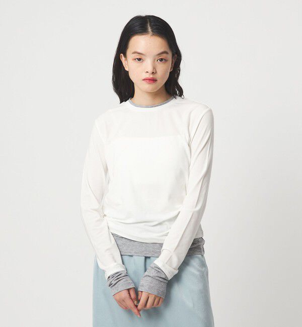 EMMEL REFINES「＜EMMEL REFINES＞EM ベアフライス クルーネック プルオーバー」|Tシャツ・カットソー|